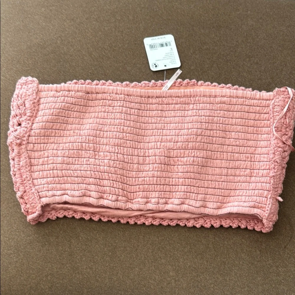Freepeople pink crotchet tube top - Picture 4 of 7